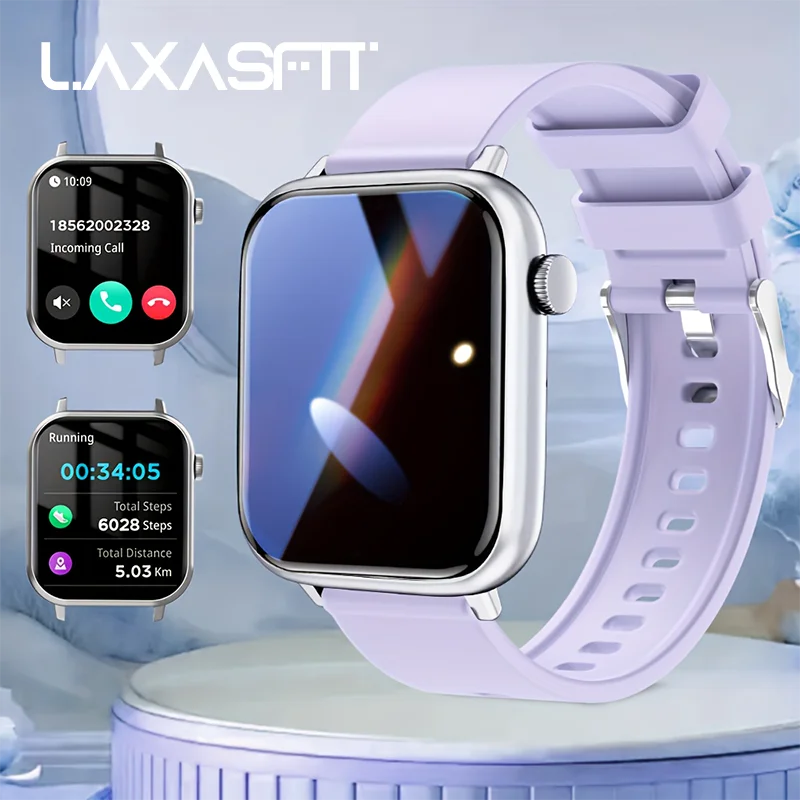 LAXASFIT Waterproof Smartwatch Bluetooth Call Women Men