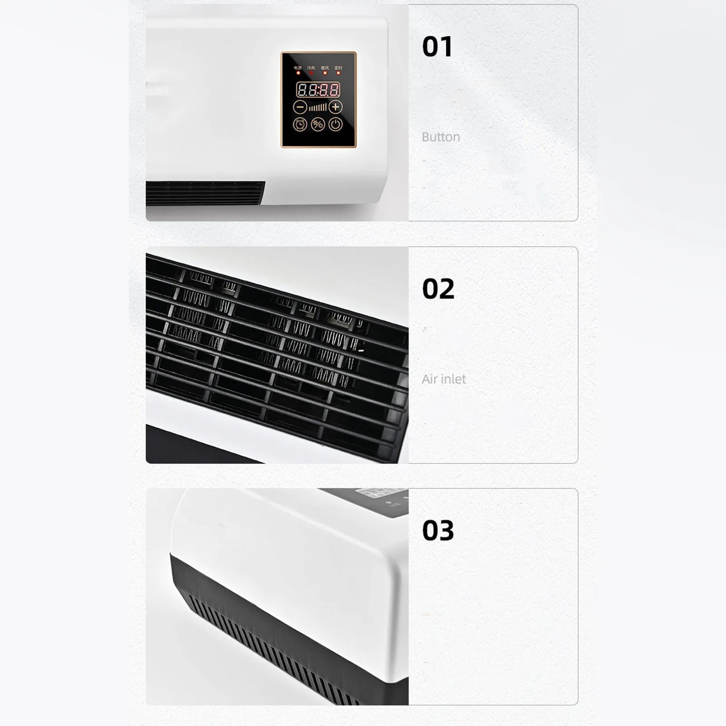 Aramox 1800W Wall Mounted Dual Use Air Conditioner