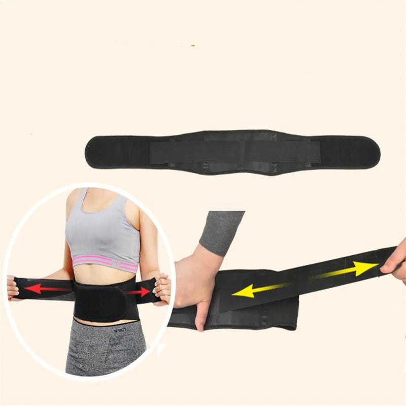 Self Heating Waist Belt Lumbar Support And Massage Band
