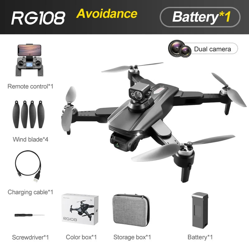 ARASO 8K Dual Camera GPS Drone With Brushless Motors Foldable