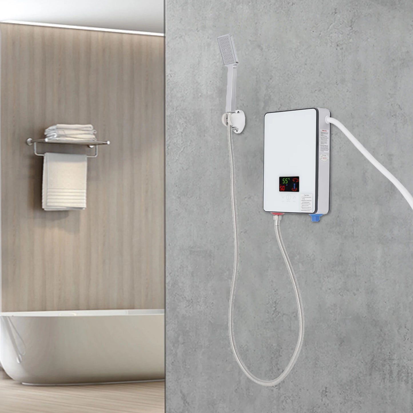 Sweetmile 4500W 110V Touch Screen Instantaneous Water Heater