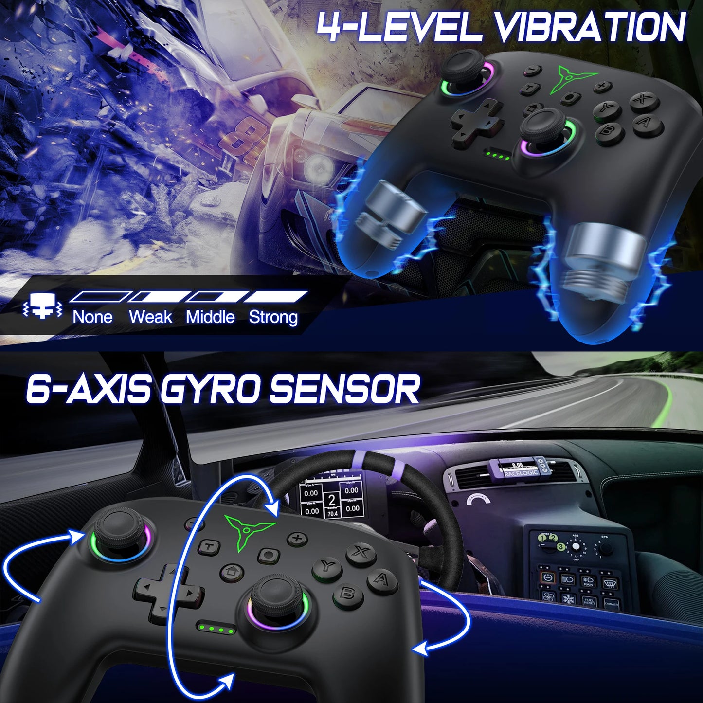 BEBONCOOL Q218 Wireless Switch Controller for Nintendo Switch PC Android