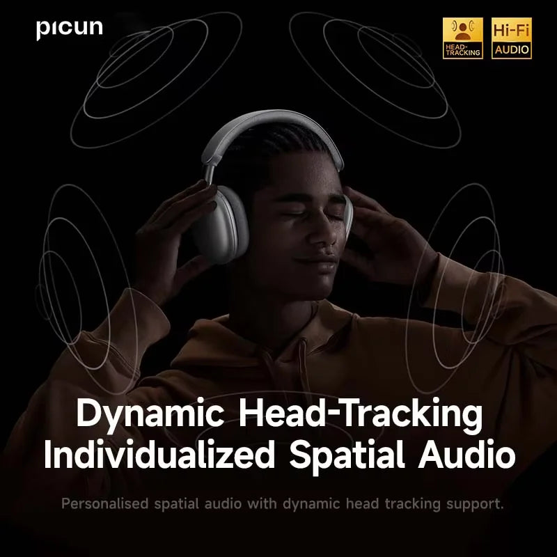 Picun F8 Pro ANC Headphones Head Tracking 3D Spatial Audio