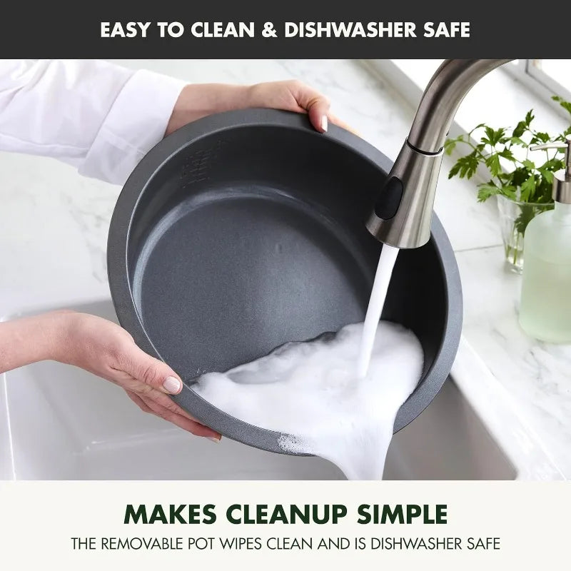 XMSJ Ceramic Nonstick Skillet Elite Essential Smart Electric