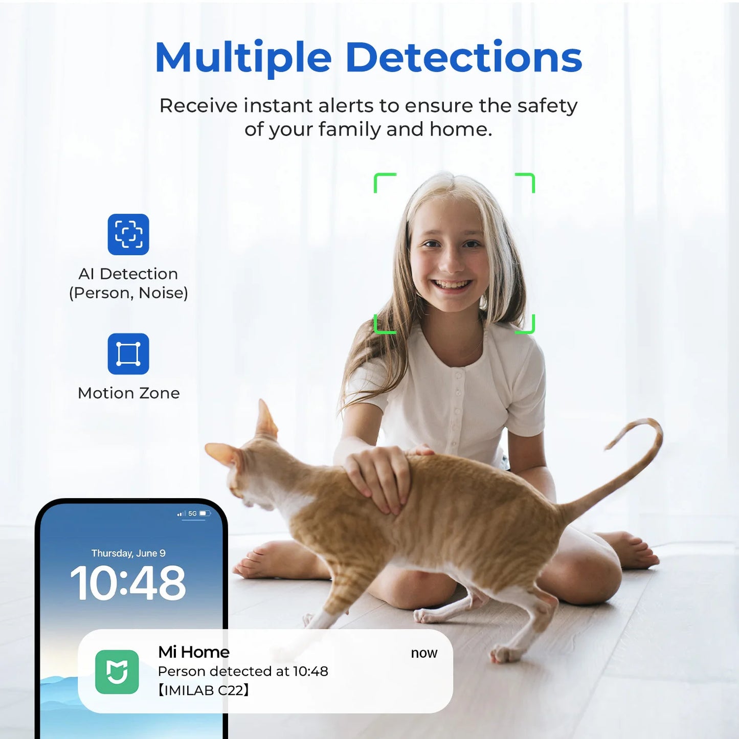 IMILAB WiFi 6 Indoor Baby Monitor With AI Night Vision