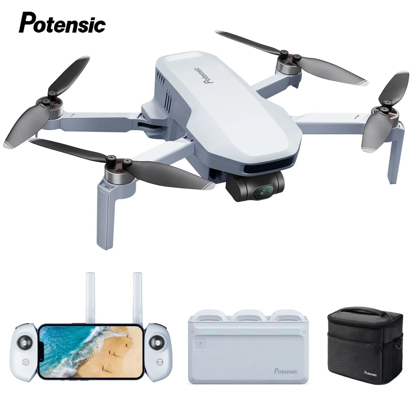 Potensic C0 Drone Three Axis Gimbal 6KM GPS 4K Camera