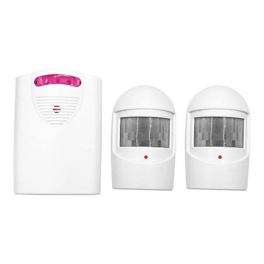 Wireless Driveway Alarm Motion Sensor Doorbell 1 Receiver 2 Transmitters