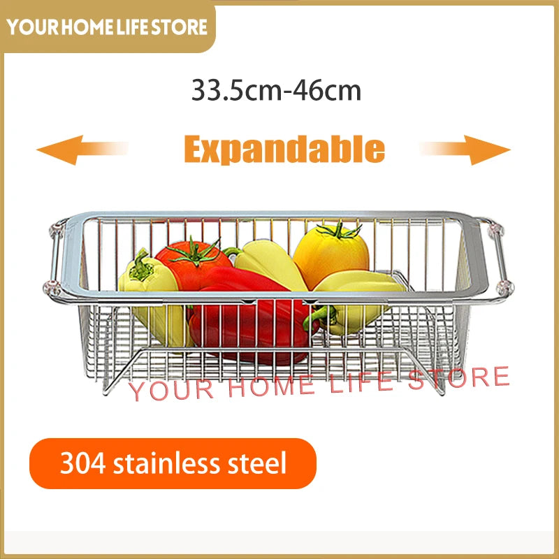 Over Sink Dish Drying Rack Stainless Steel 304 Drainer