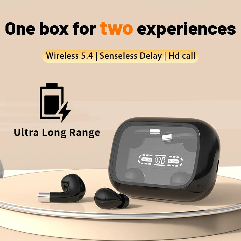 SHUKE 2in1 Bluetooth Earphones Noise Reduction True Wireless