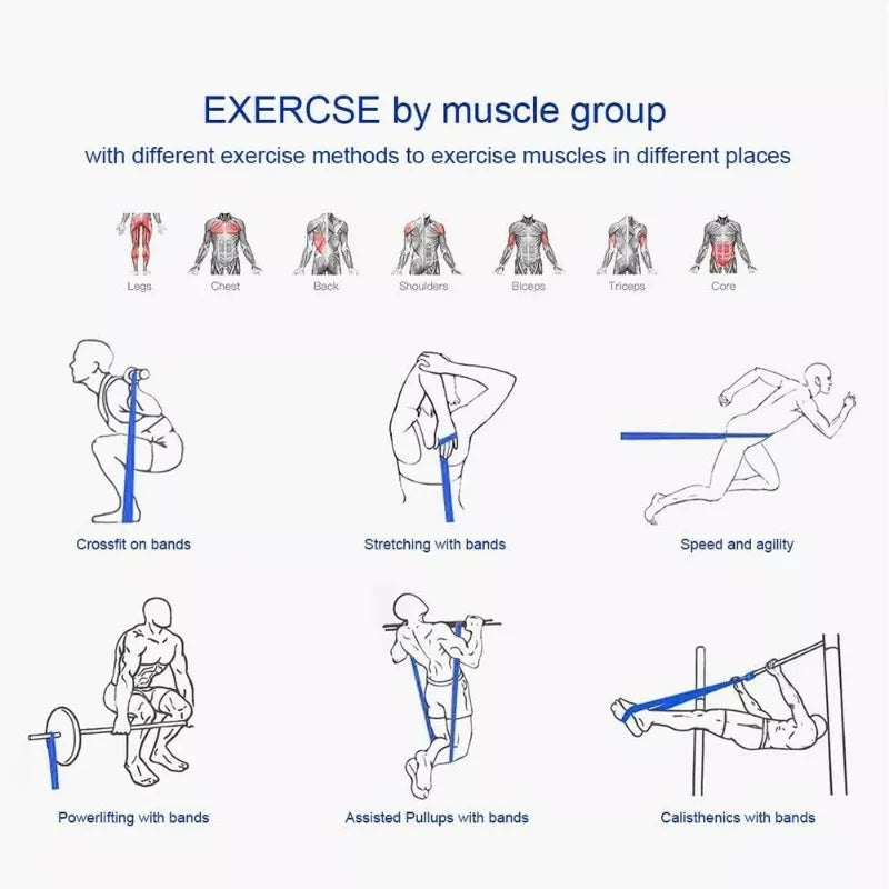 XMSJ Resistance Bands Set For Home Workout And Pull Up