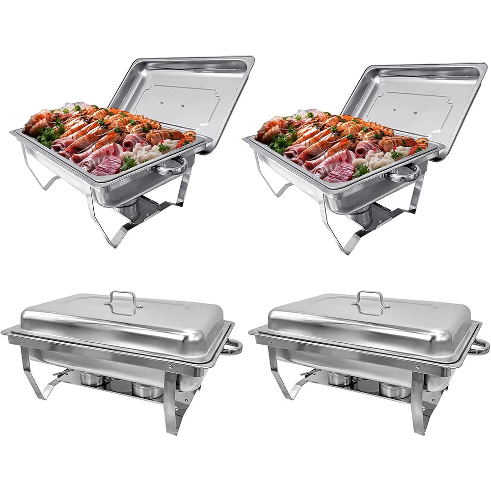 Dinnerware Chafing Dish Buffet Set Electric Stainless Steel Food Warmer for Parties
