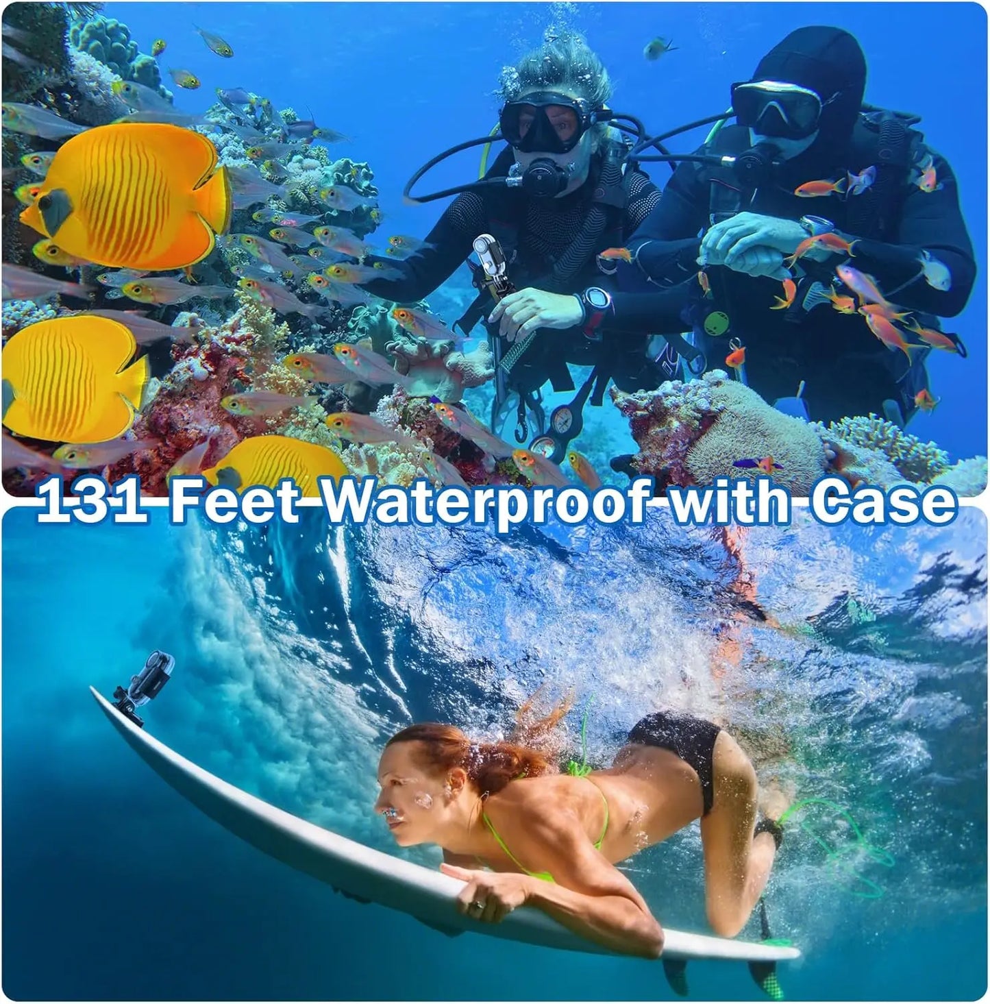 4K 128GB Waterproof Mini Magnetic POV Action Sport Camera