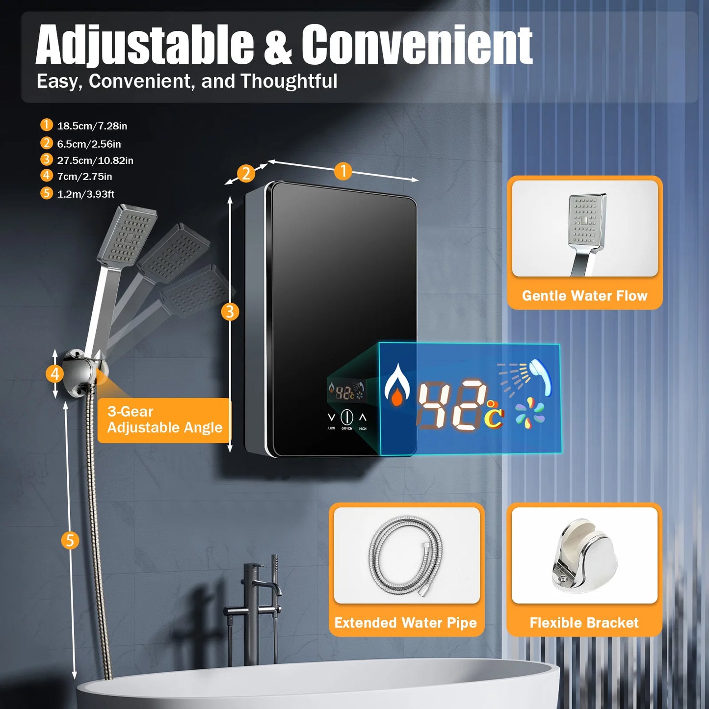 Sweetmile 6500W Electric Water Heater With Thermostat