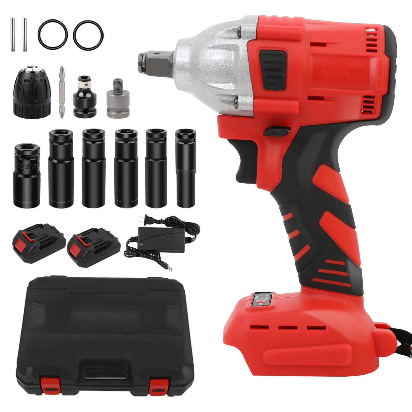 Hign-concerned 1000Nm Cordless Brushless Impact Drill Wrench 1500mAh