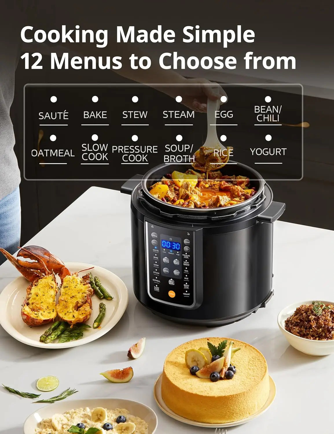 Iosn 9 in 1 Electric Pressure Cooker Multi Cooker Pro