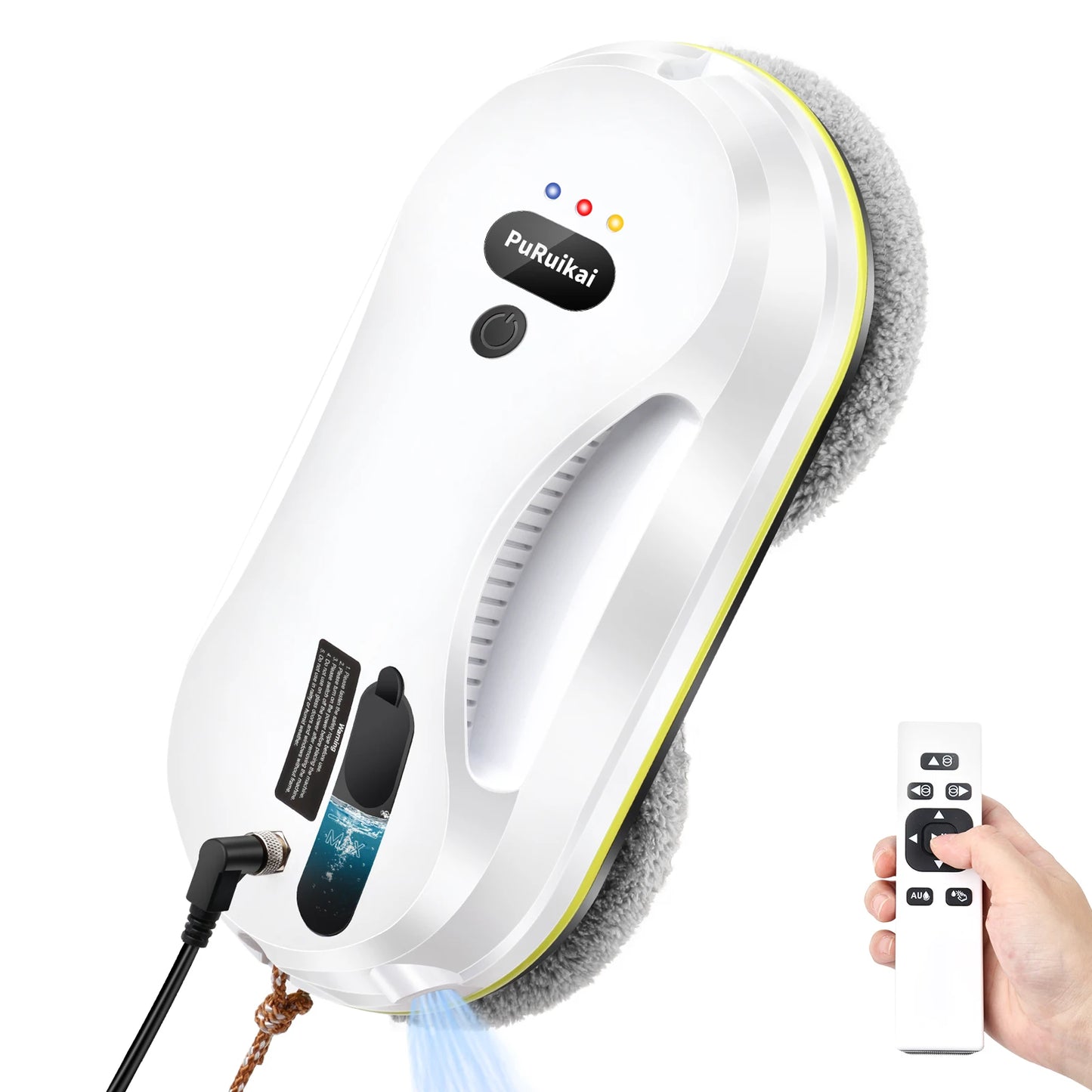 PuRuikai Window Cleaning Robot With Water Spray and Edge Detection