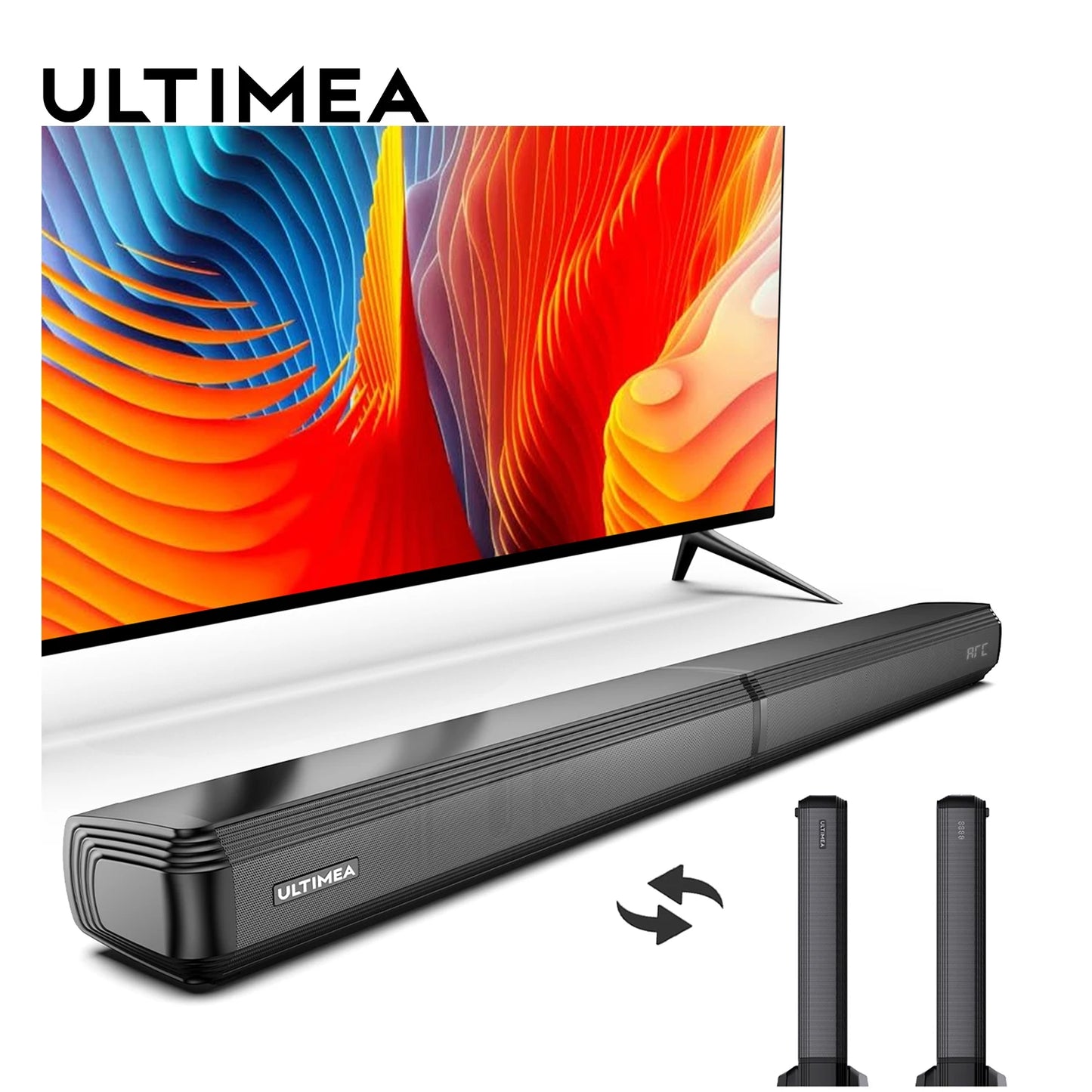ULTIMEA TV Soundbar 100W Detachable Bluetooth 5.3 Pro