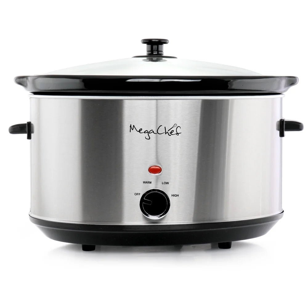 XMSJ Slow Cooker With Removable Ceramic Crock And Warmer