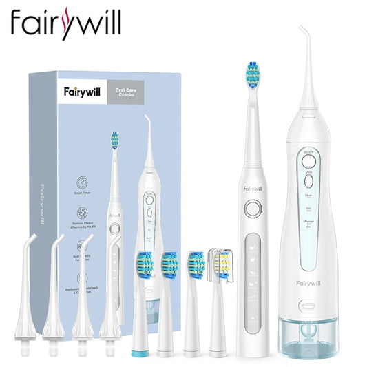 Fairywill Water Flosser and Electric Toothbrush Portable Oral Care