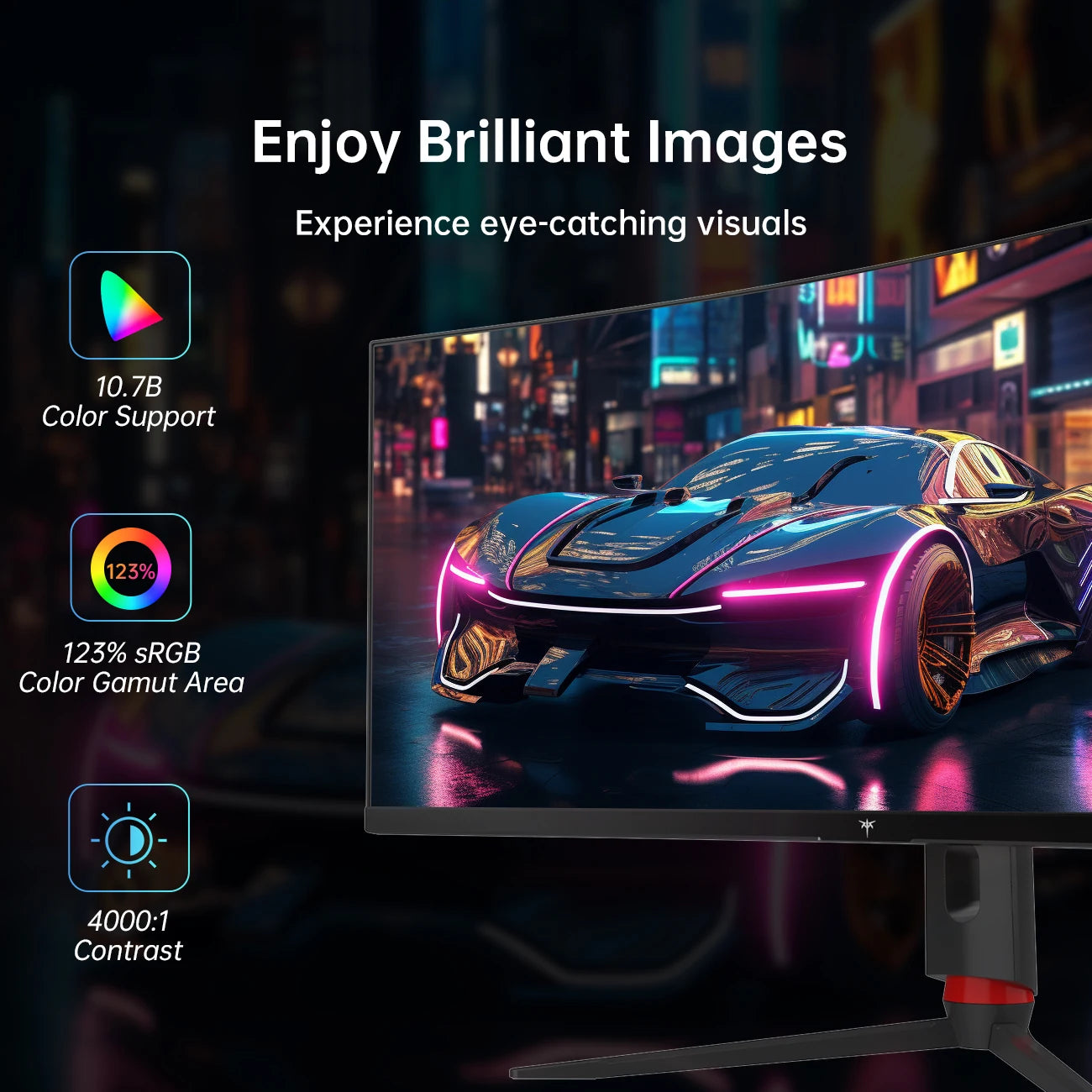 KTC Ultrawide Curved Gaming Monitor Freesync And G Sync Compatible