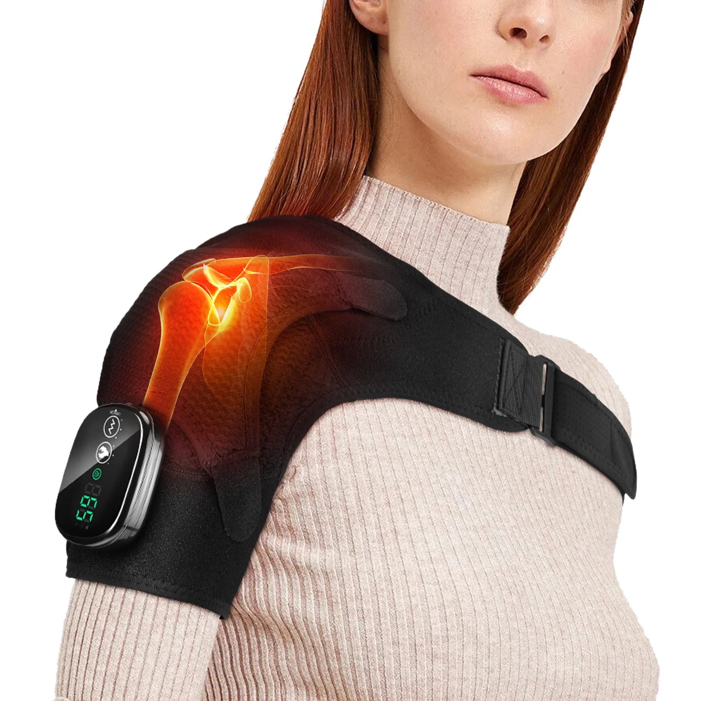 Hailicare Electric Heating Pad Shoulder Massager For Pain