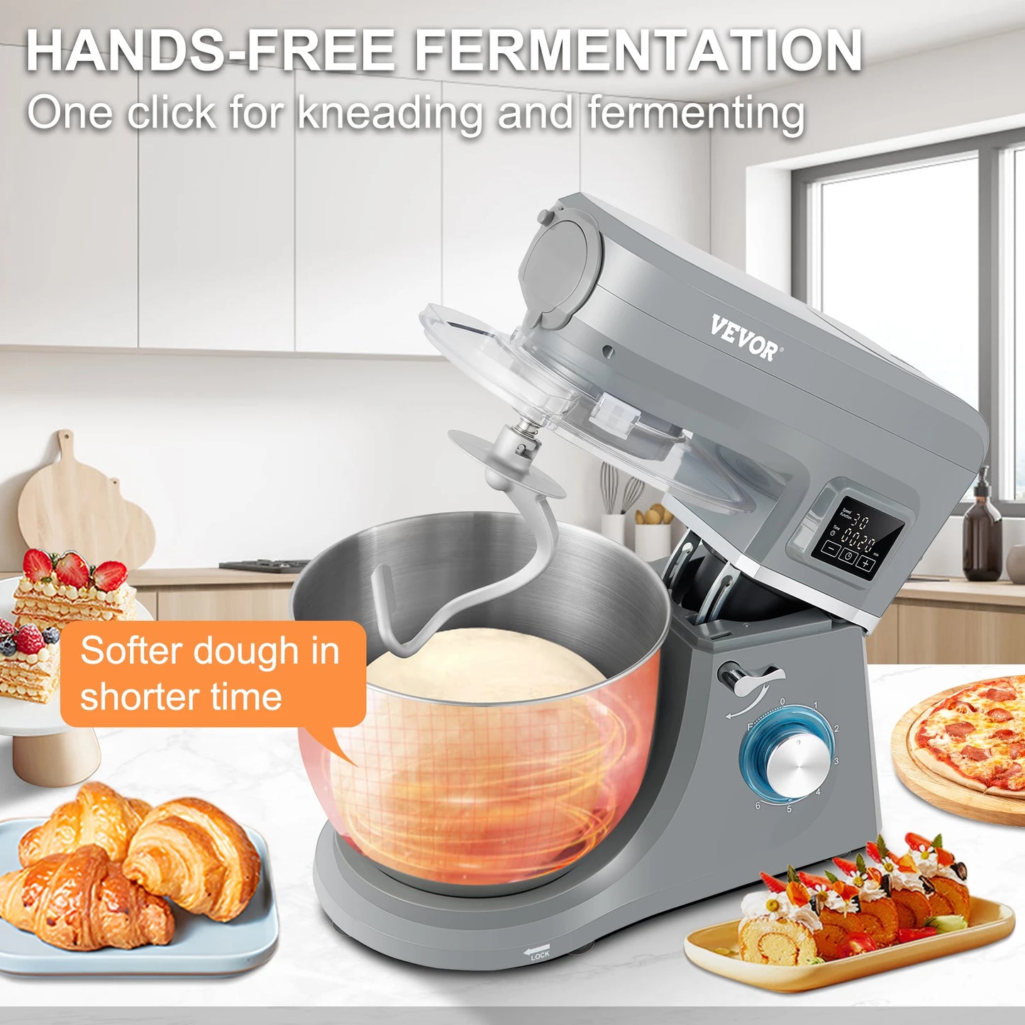 VEVOR 5 in 1 Stand Mixer Multifunctional Electric Mixer