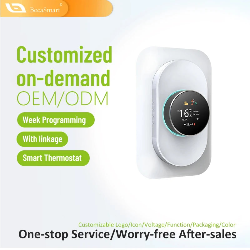 Beca Weekly Programmable Smart Thermostat With TFT LCD