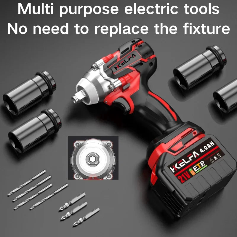 HKELFA MT520 21V Brushless Cordless Impact Wrench 588Nm