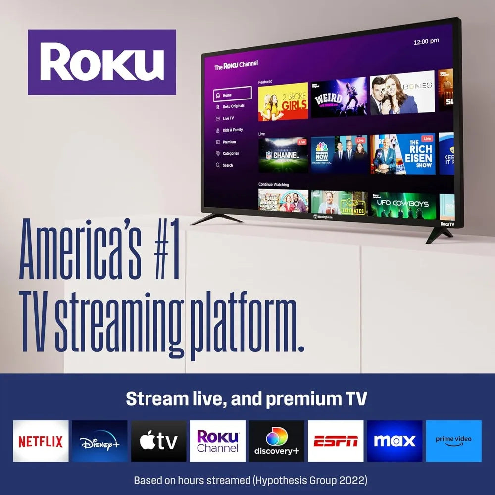 Westinghouse Roku Smart TV HDTV With WiFi App Support