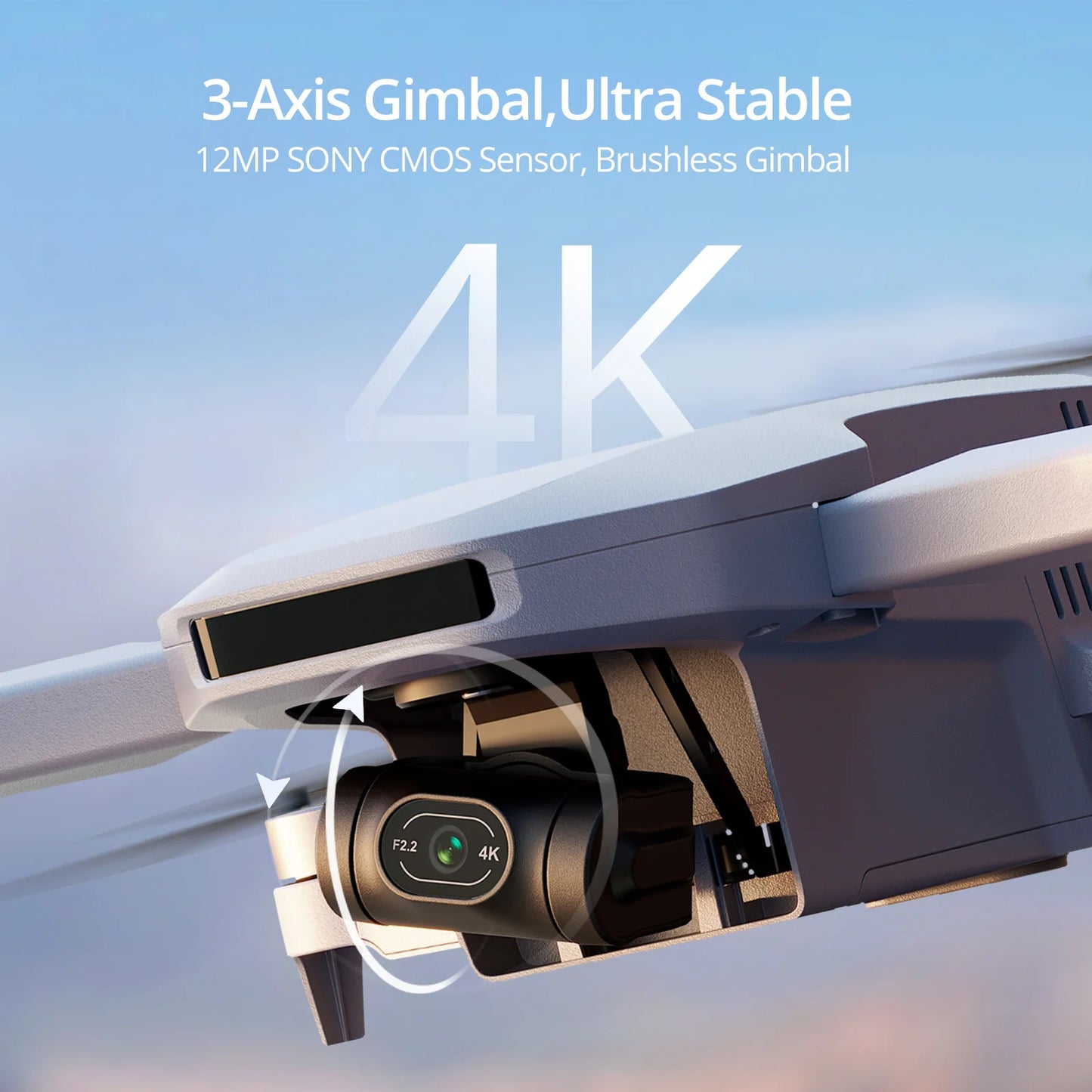 Potensic C0 Drone Three Axis Gimbal 6KM GPS 4K Camera
