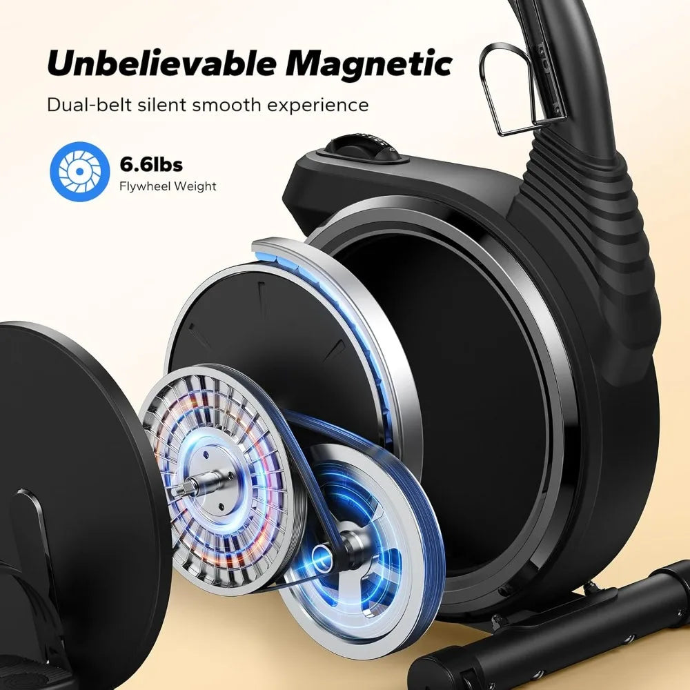 Magnetic Recumbent Exercise Bike With Bluetooth App LCD HR