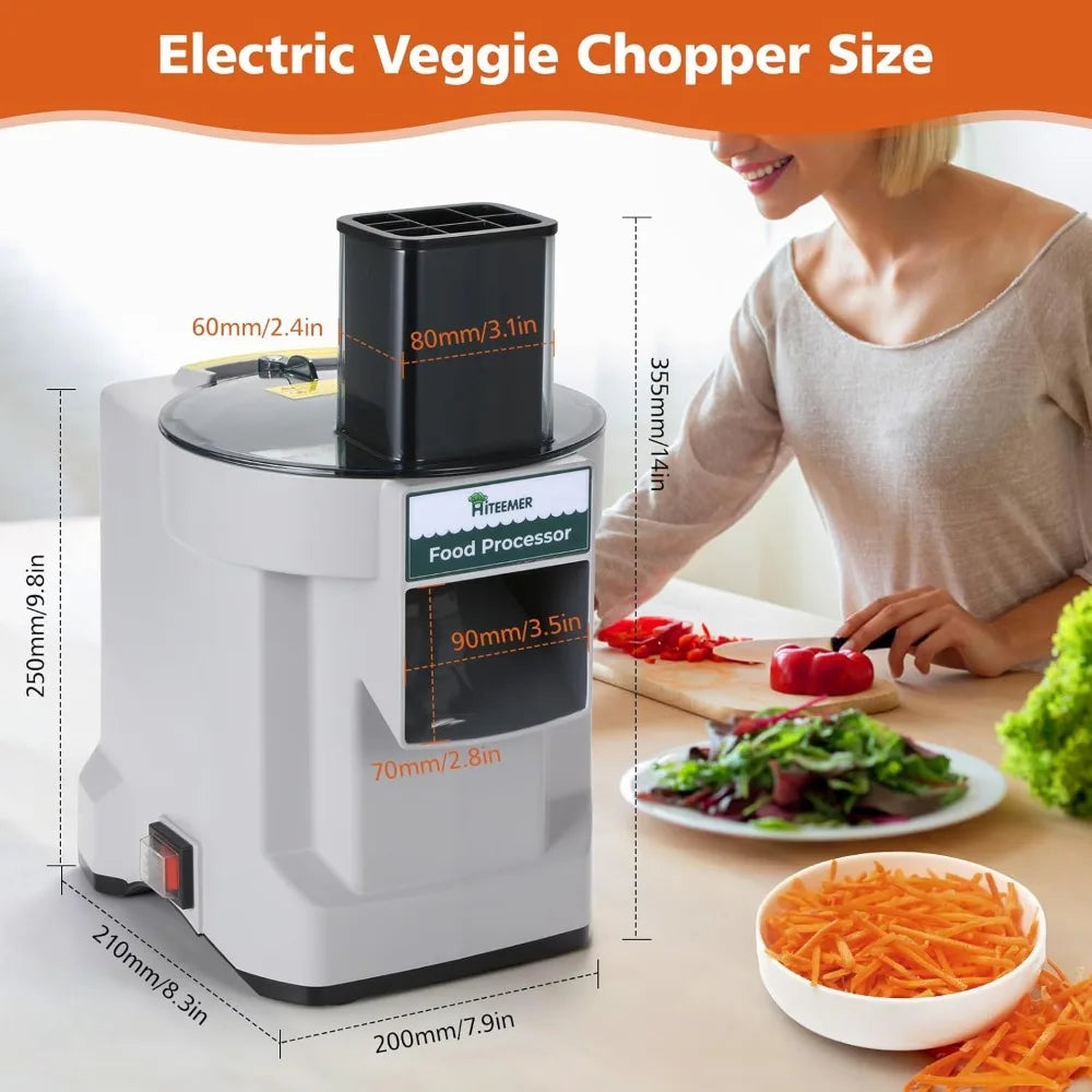 DAFIFY 5 In 1 Electric Vegetable Chopper Commercial Food Processor