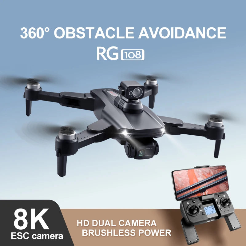 ARASO 8K Dual Camera GPS Drone With Brushless Motors Foldable