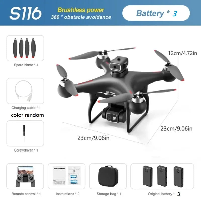 QJ S116 Max Drone Pro 8K Dual Camera Optical Flow Plus