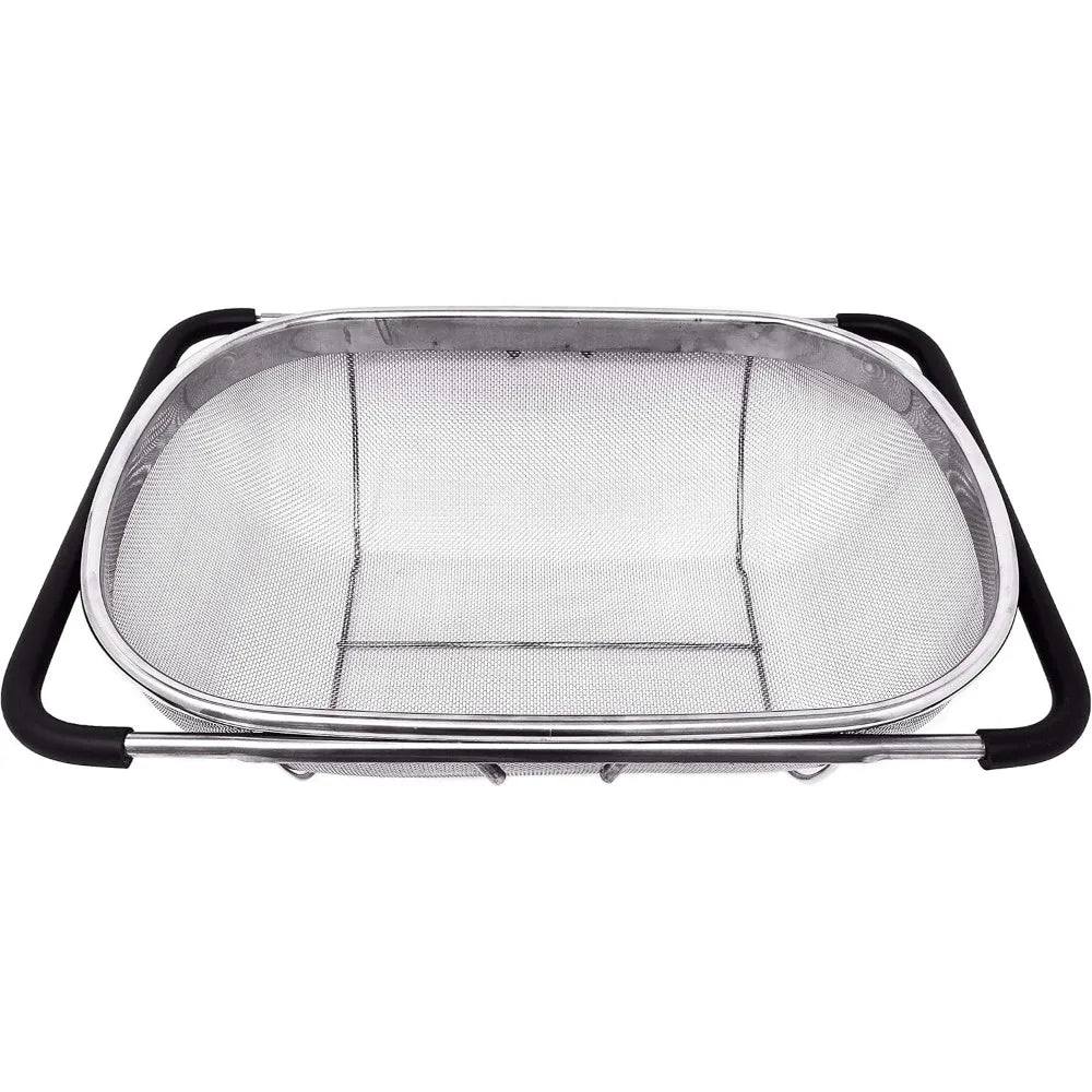 Hign-concerned Stainless Steel Over Sink Colander Basket