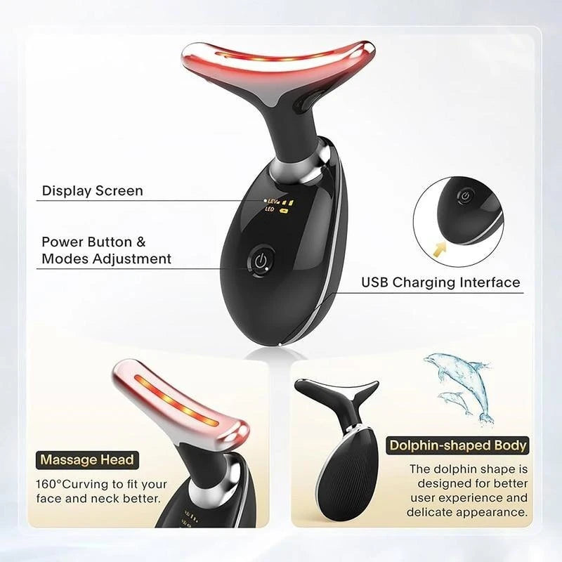 Hign-concerned Vibrating Neck Massager USB Facial Massage