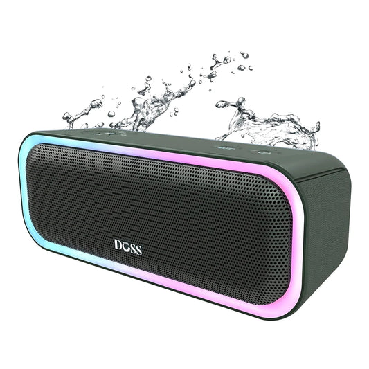 DOSS Bluetooth 5.0 Speaker Powerful 20W Stereo Sound Extra Bass Sound Box IPX6 Waterproof TWS Pairing Wireless Portable Speakers
