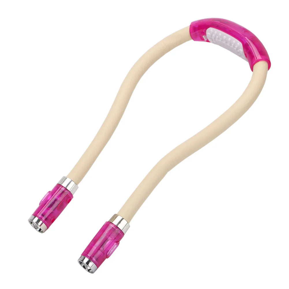 Neck Reading Light Flexible LED Book Light Handsfree Hanging Read Lamp Portable Stepless Dimming USB Rechargeable Neck Lights