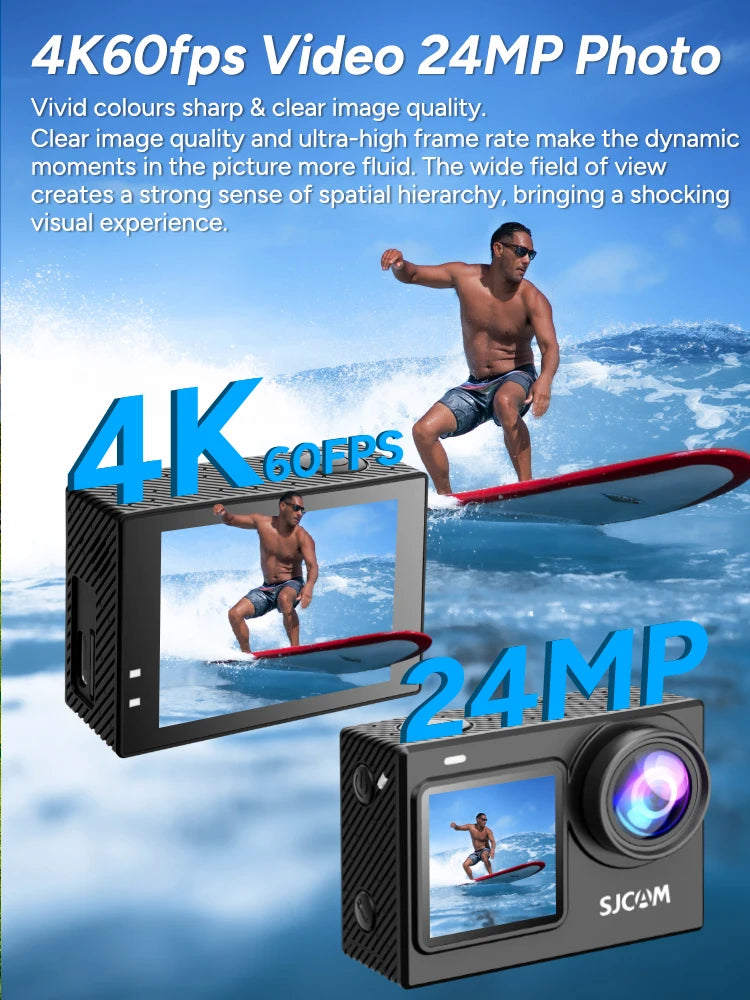 SJCAM SJ6 Pro 4K Action Camera With Dual Screen