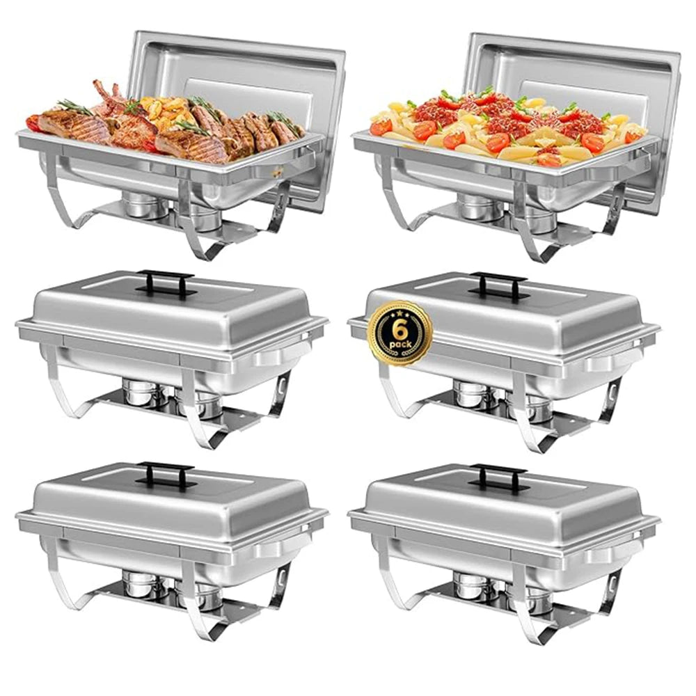 Dinnerware Chafing Dish Buffet Set Electric Stainless Steel Food Warmer for Parties