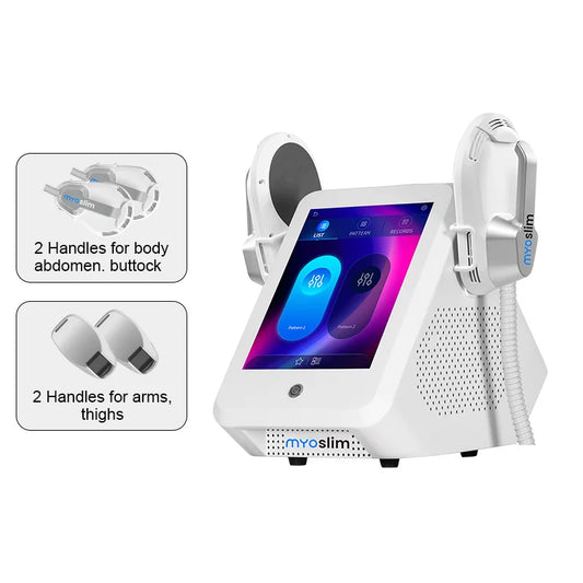 Myoslim EMS Body Slimming Machine For Fat Loss And Muscle Sculpting With 4 Handles