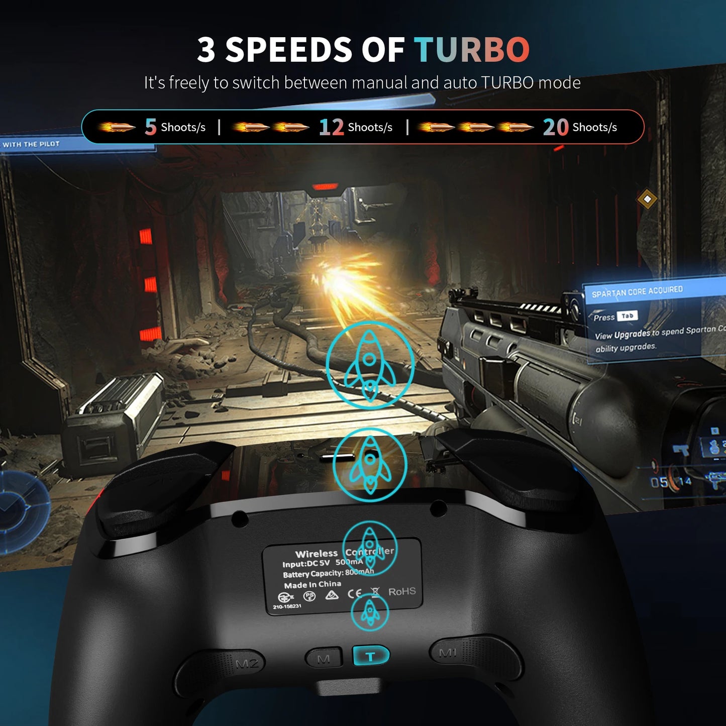 AceGamer Wireless Controller For Switch OLED Lite Joystick