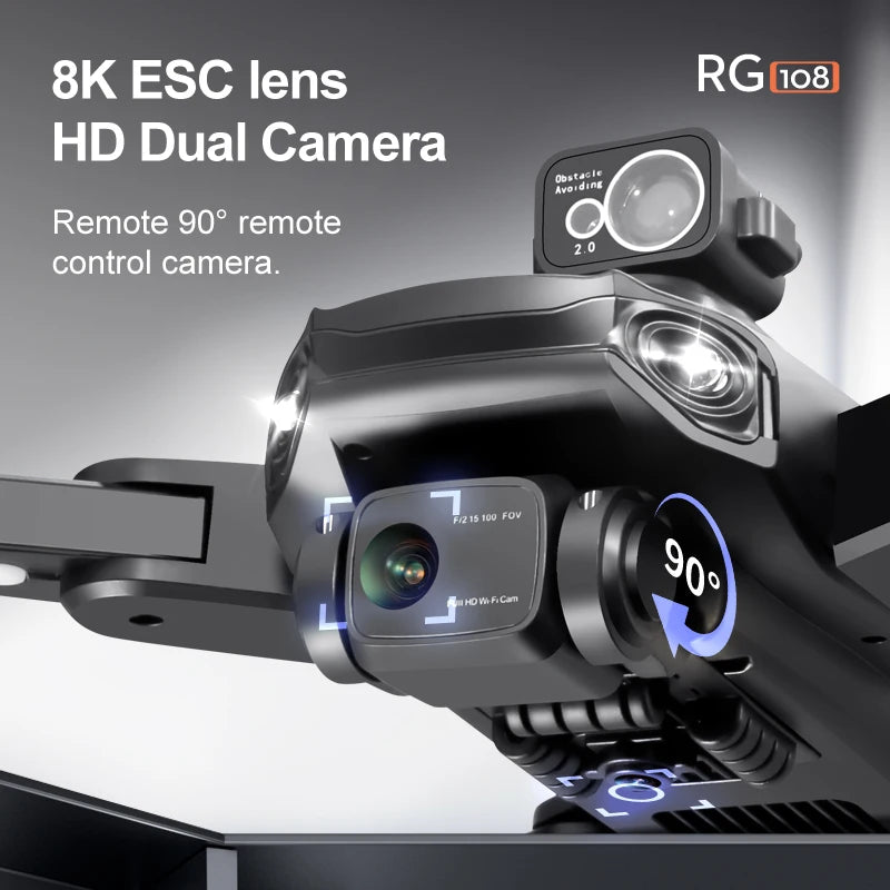 ARASO GPS Drone With Brushless Motors 4K Dual Cameras Foldable