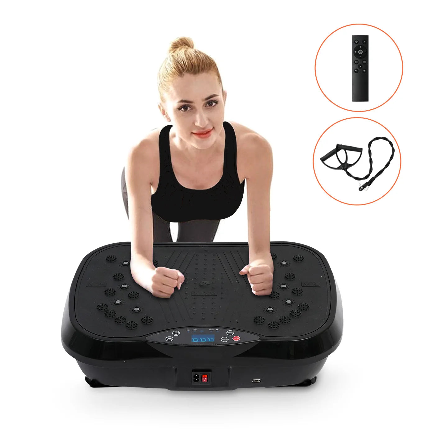H Vibration Plate Exercise Machine Home Fat Burning Shaping
