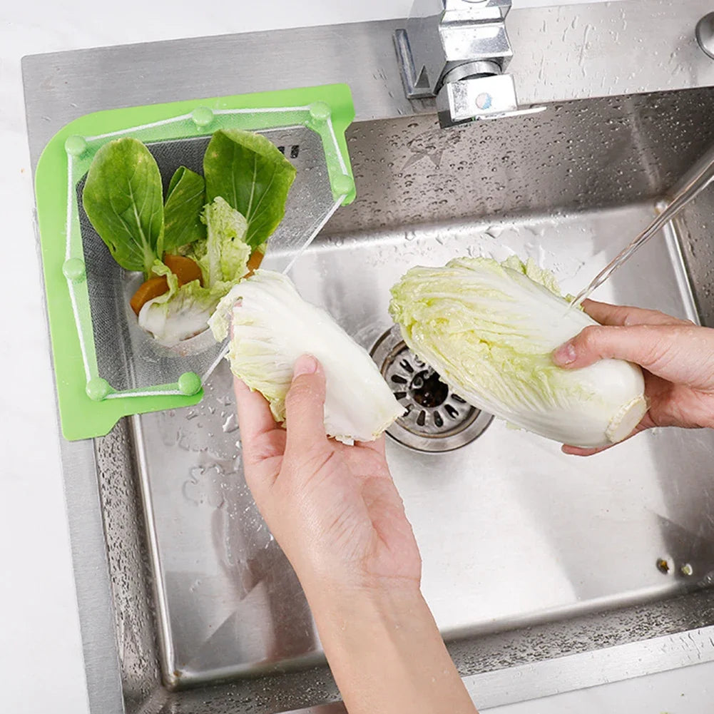 Shunmaii Triangular Kitchen Sink Drain Filter Strainer
