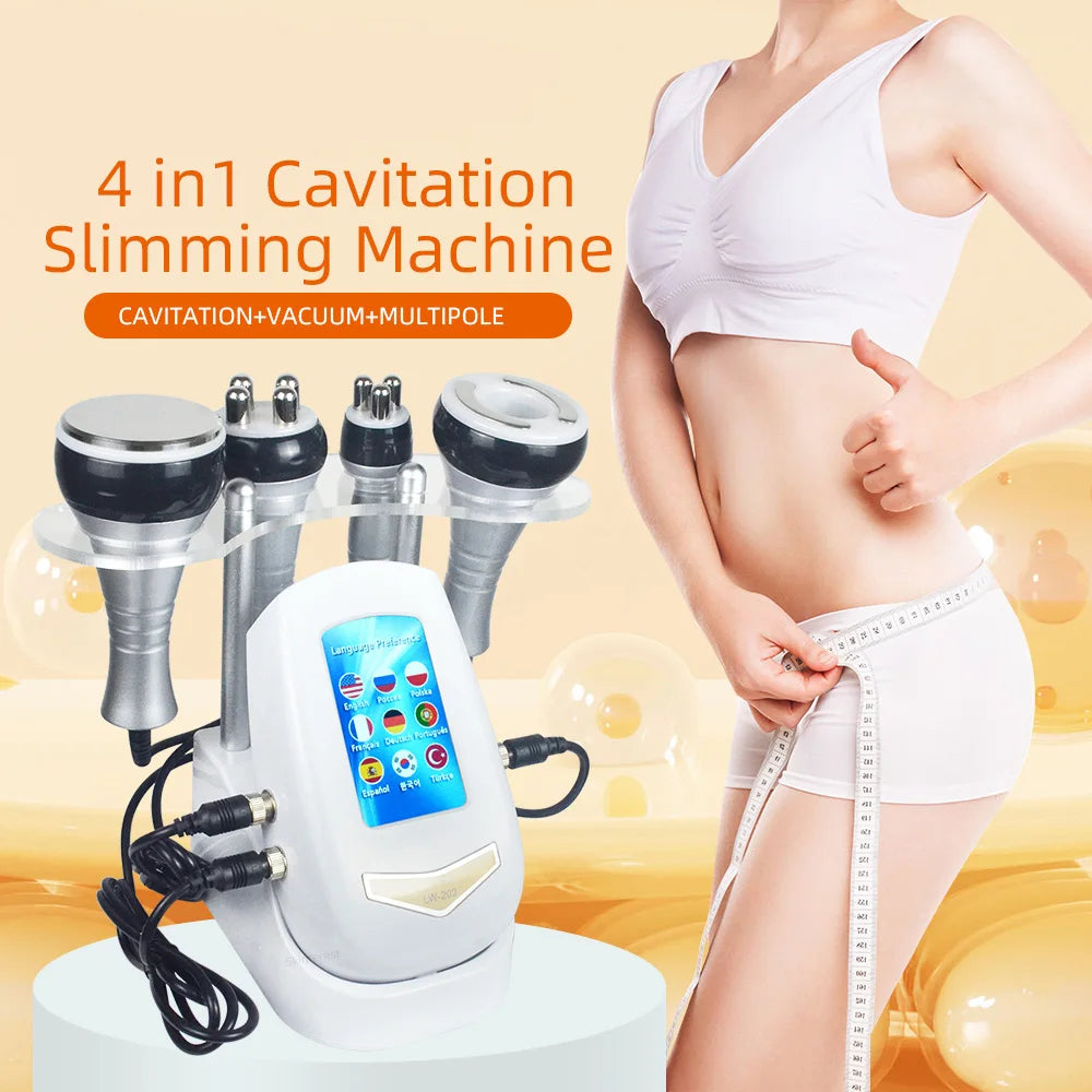 MISSHEARTH 4 In 1 Vacuum Therapy Cavitation Slimming Machine