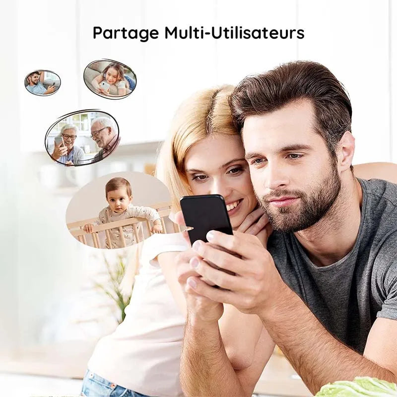 BOIFUN 2K Baby Monitor Camera With App Control And Tracking