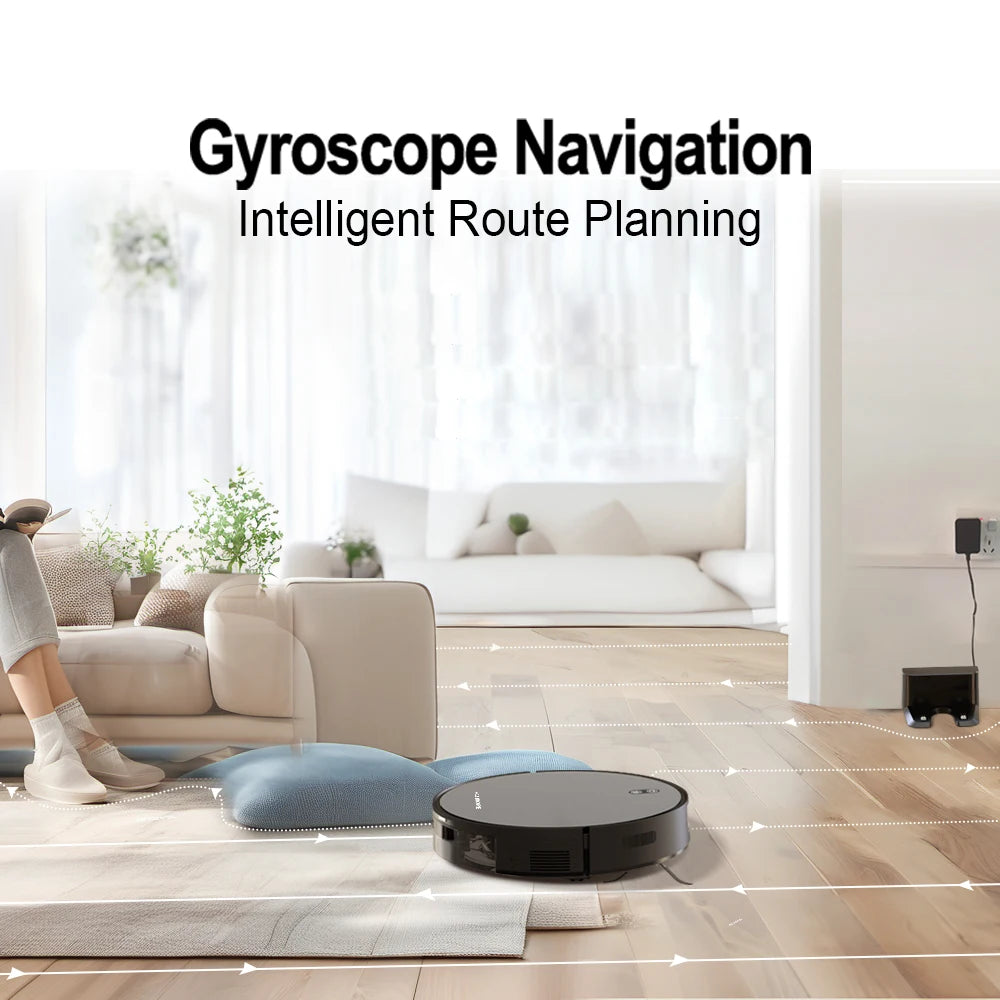 BOAIMORE Robot Vacuum Cleaner With Mop 6000Pa Suction Smart Mapping
