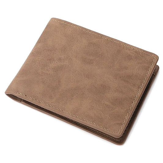 PU Leather Wallet Unisex Large Capacity Card Slots Folding Money