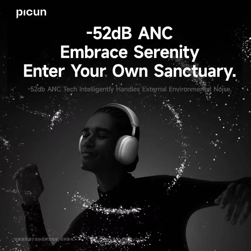 Picun F8 Pro ANC Headphones Head Tracking 3D Spatial Audio